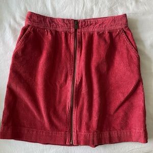 Gap Corduroy Skirt; Red; Size 4